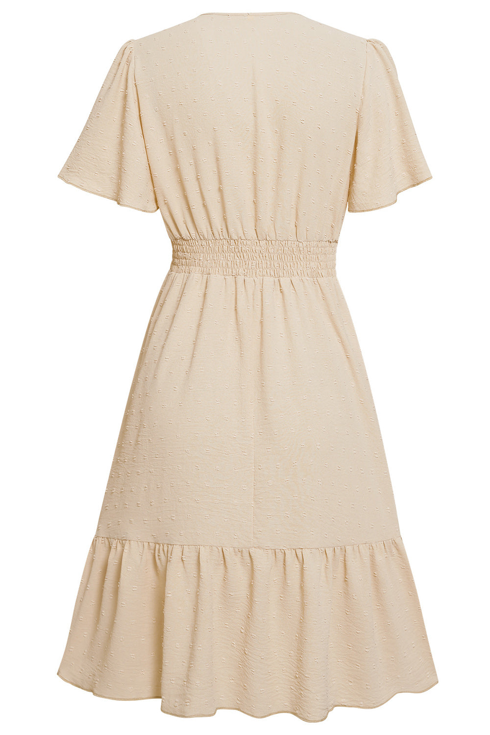 Apricot V Col A Line Robe d’été